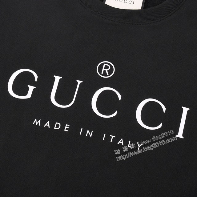 Gucci古奇專櫃古馳2023FW新款印花衛衣 男女同款 tzy3099